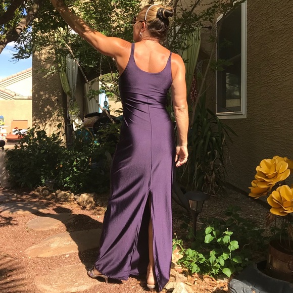 Vintage TRILOGY purple Maxi Dress - Picture 2 of 8